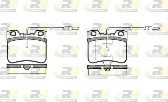 Roadhouse 2247.14 - Kit pastiglie freno, Freno a disco autozon.pro