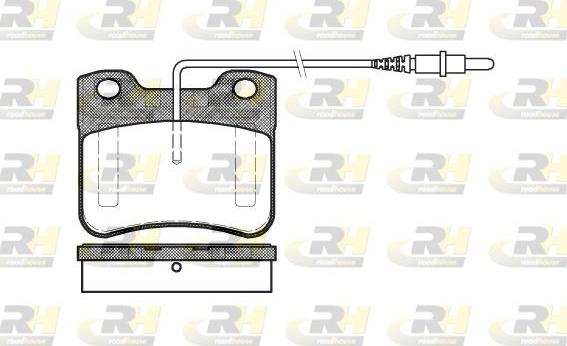 Roadhouse 2247.24 - Kit pastiglie freno, Freno a disco autozon.pro