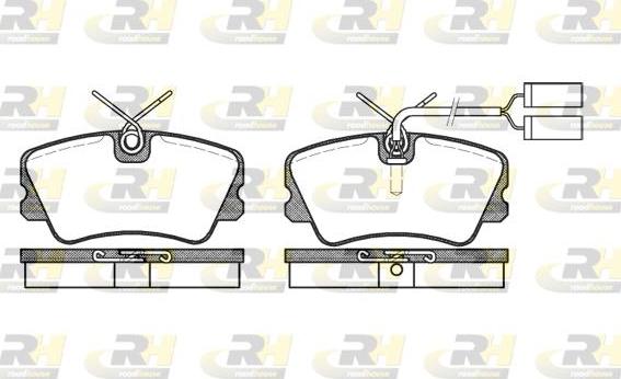 Roadhouse 2259.02 - Kit pastiglie freno, Freno a disco autozon.pro