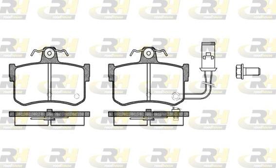 Roadhouse 2251.01 - Kit pastiglie freno, Freno a disco autozon.pro