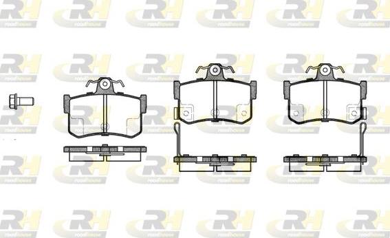 Roadhouse 2251.12 - Kit pastiglie freno, Freno a disco autozon.pro