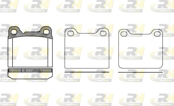 Roadhouse 2257.20 - Kit pastiglie freno, Freno a disco autozon.pro