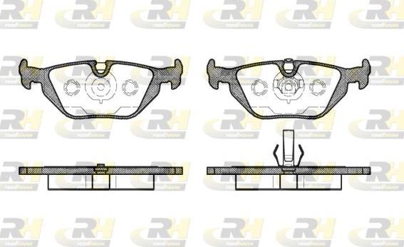 Roadhouse 2265.50 - Kit pastiglie freno, Freno a disco autozon.pro