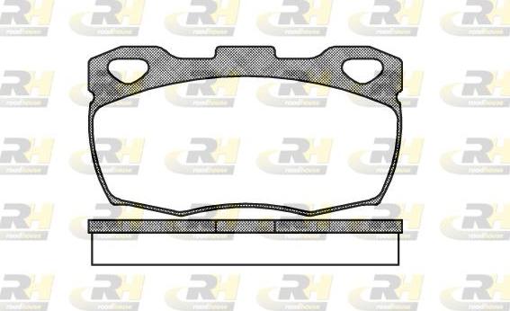 Roadhouse 2266.00 - Kit pastiglie freno, Freno a disco autozon.pro