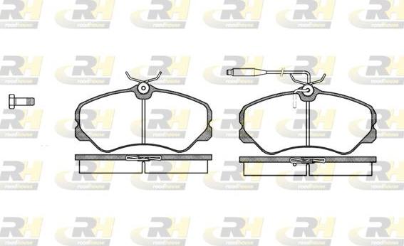 Roadhouse 2261.02 - Kit pastiglie freno, Freno a disco autozon.pro