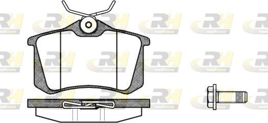 Roadhouse 2263.92 - Kit pastiglie freno, Freno a disco autozon.pro