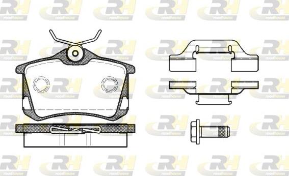 Roadhouse 2263.50 - Kit pastiglie freno, Freno a disco autozon.pro