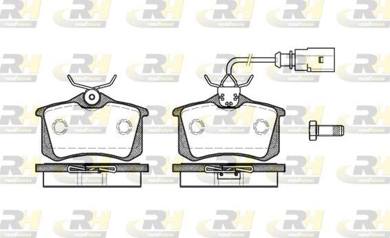 Roadhouse 2263.51 - Kit pastiglie freno, Freno a disco autozon.pro