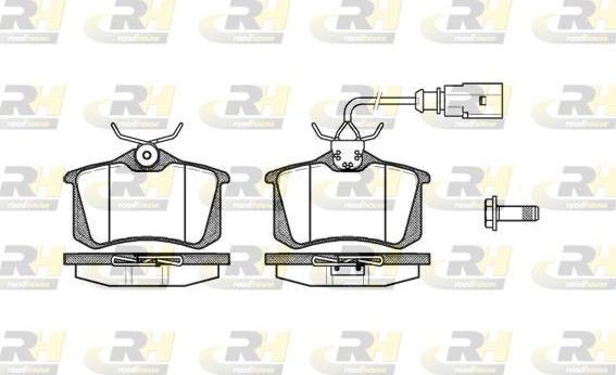 Roadhouse 2263.02 - Kit pastiglie freno, Freno a disco autozon.pro