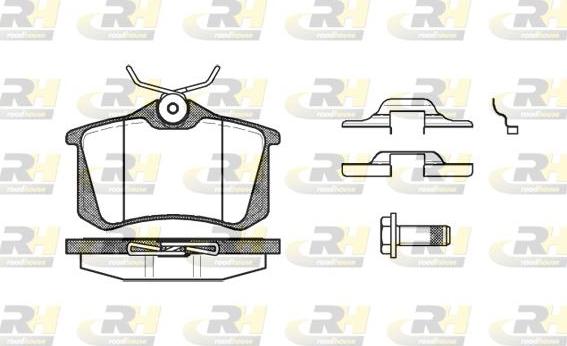 Roadhouse 2263.16 - Kit pastiglie freno, Freno a disco autozon.pro