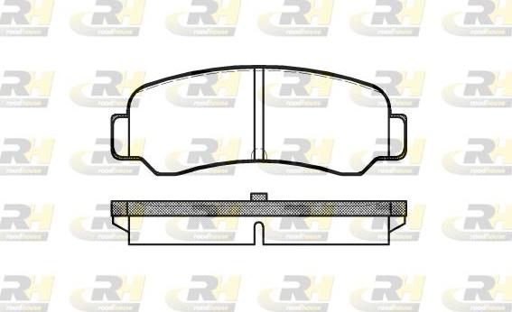 Roadhouse 2200.00 - Kit pastiglie freno, Freno a disco autozon.pro