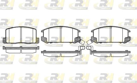 Roadhouse 2201.12 - Kit pastiglie freno, Freno a disco autozon.pro