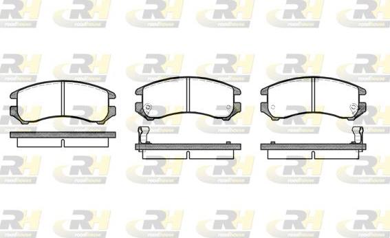 Roadhouse 2219.02 - Kit pastiglie freno, Freno a disco autozon.pro