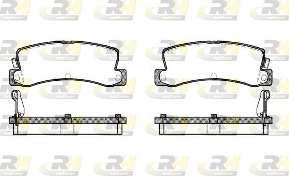 Roadhouse 2214.04 - Kit pastiglie freno, Freno a disco autozon.pro