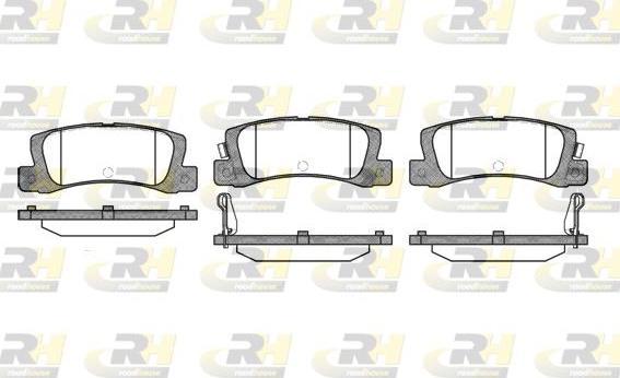 Roadhouse 2214.02 - Kit pastiglie freno, Freno a disco autozon.pro