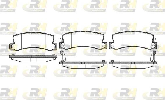 Roadhouse 2214.22 - Kit pastiglie freno, Freno a disco autozon.pro