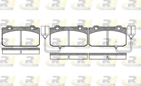 Roadhouse 2210.02 - Kit pastiglie freno, Freno a disco autozon.pro