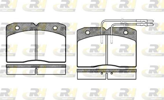 Roadhouse 2211.04 - Kit pastiglie freno, Freno a disco autozon.pro