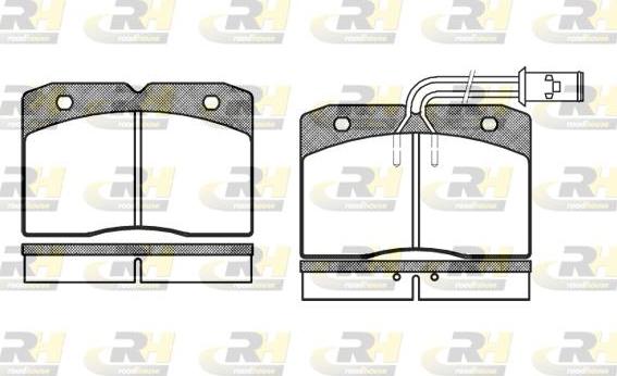 Roadhouse 2211.12 - Kit pastiglie freno, Freno a disco autozon.pro