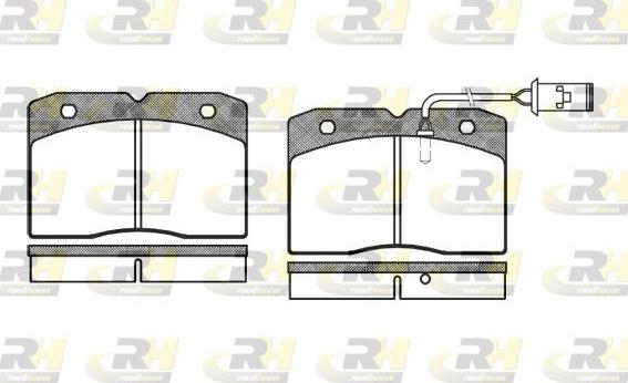 Roadhouse 2211.22 - Kit pastiglie freno, Freno a disco autozon.pro