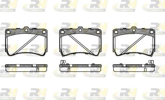 Roadhouse 2212.42 - Kit pastiglie freno, Freno a disco autozon.pro