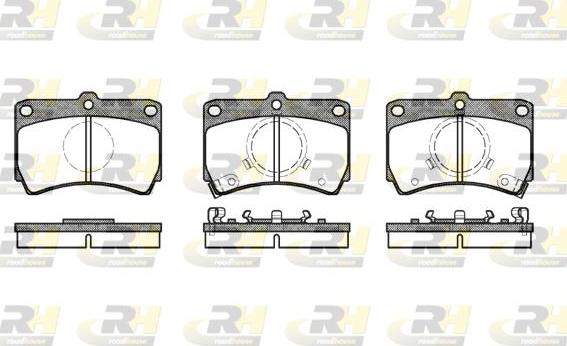 Roadhouse 2212.02 - Kit pastiglie freno, Freno a disco autozon.pro