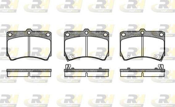 Roadhouse 2212.12 - Kit pastiglie freno, Freno a disco autozon.pro