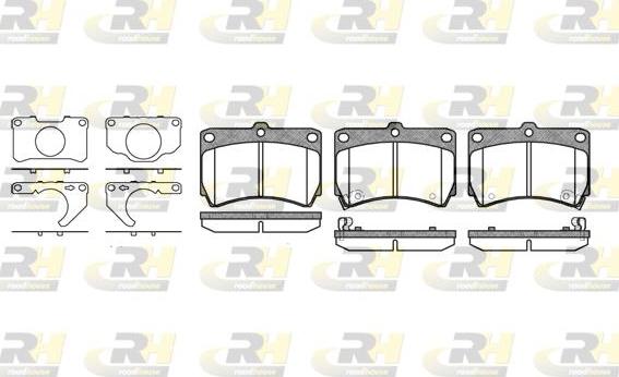 Roadhouse 2212.32 - Kit pastiglie freno, Freno a disco autozon.pro