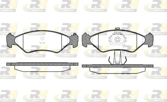 Roadhouse 2285.20 - Kit pastiglie freno, Freno a disco autozon.pro