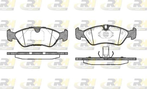 Roadhouse 2286.50 - Kit pastiglie freno, Freno a disco autozon.pro