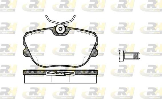 Roadhouse 2280.10 - Kit pastiglie freno, Freno a disco autozon.pro