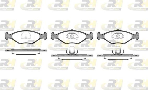 Roadhouse 2281.40 - Kit pastiglie freno, Freno a disco autozon.pro