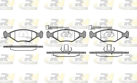 Roadhouse 2281.42 - Kit pastiglie freno, Freno a disco autozon.pro