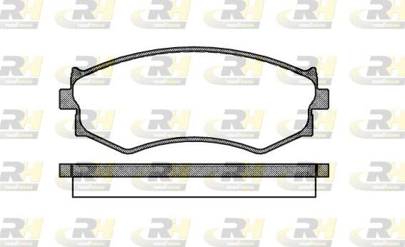 Roadhouse 2287.00 - Kit pastiglie freno, Freno a disco autozon.pro