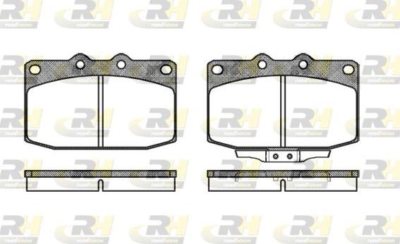 Roadhouse 2235.02 - Kit pastiglie freno, Freno a disco autozon.pro