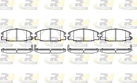 Roadhouse 2238.24 - Kit pastiglie freno, Freno a disco autozon.pro