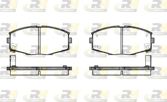 Roadhouse 2225.04 - Kit pastiglie freno, Freno a disco autozon.pro