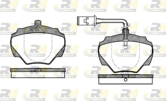 Roadhouse 2222.01 - Kit pastiglie freno, Freno a disco autozon.pro