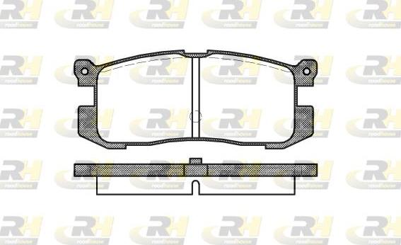 Roadhouse 2272.00 - Kit pastiglie freno, Freno a disco autozon.pro