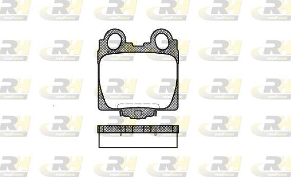 Roadhouse 2743.04 - Kit pastiglie freno, Freno a disco autozon.pro