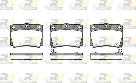 Roadhouse 2750.02 - Kit pastiglie freno, Freno a disco autozon.pro