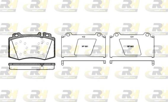 Roadhouse 2769.00 - Kit pastiglie freno, Freno a disco autozon.pro