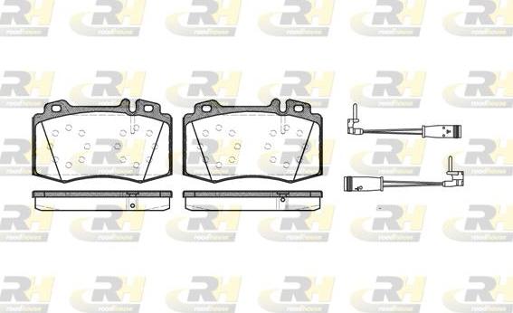 Roadhouse 2769.02 - Kit pastiglie freno, Freno a disco autozon.pro