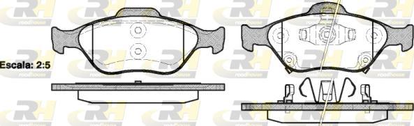 Roadhouse 2766.12 - Kit pastiglie freno, Freno a disco autozon.pro