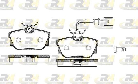 Roadhouse 2767.01 - Kit pastiglie freno, Freno a disco autozon.pro