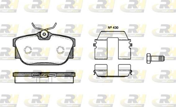 Roadhouse 2767.10 - Kit pastiglie freno, Freno a disco autozon.pro