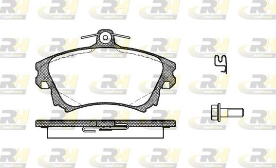 Roadhouse 2708.02 - Kit pastiglie freno, Freno a disco autozon.pro