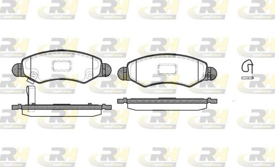 Roadhouse 2702.21 - Kit pastiglie freno, Freno a disco autozon.pro