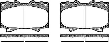 Alpha Brakes HKP-TY-088 - Kit pastiglie freno, Freno a disco autozon.pro