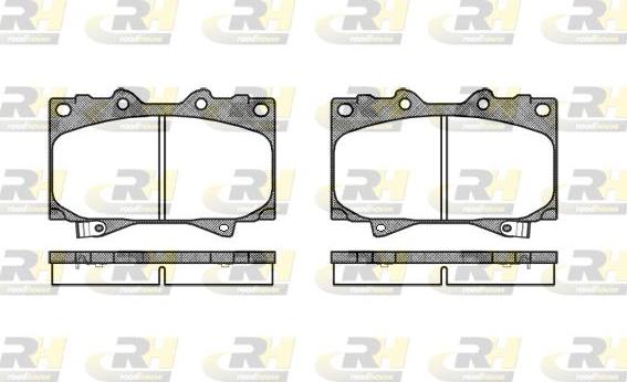 Roadhouse 2707.04 - Kit pastiglie freno, Freno a disco autozon.pro